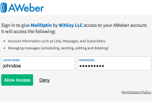 OAuth: allow MailOptin access to your Aweber account