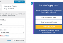 Add email optin form to your WordPress sidebar