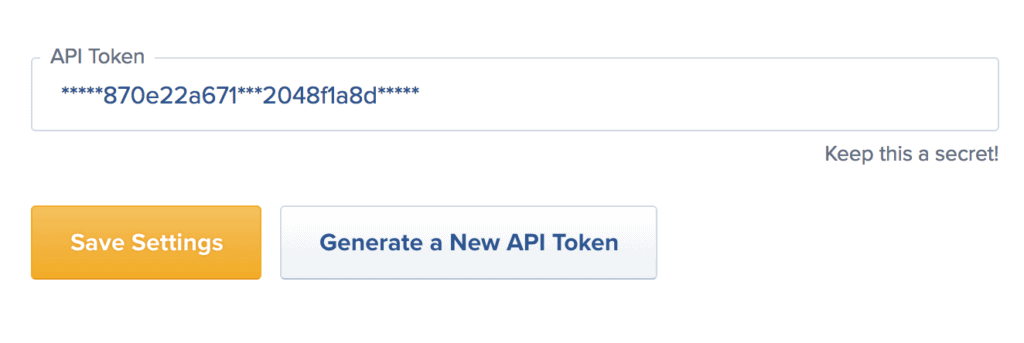 Find your Drip API token