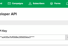 MailerLite API developer page