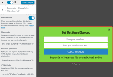 Click launch optin form trigger setup