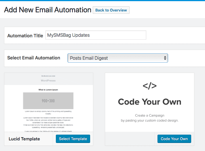 email automations lucid