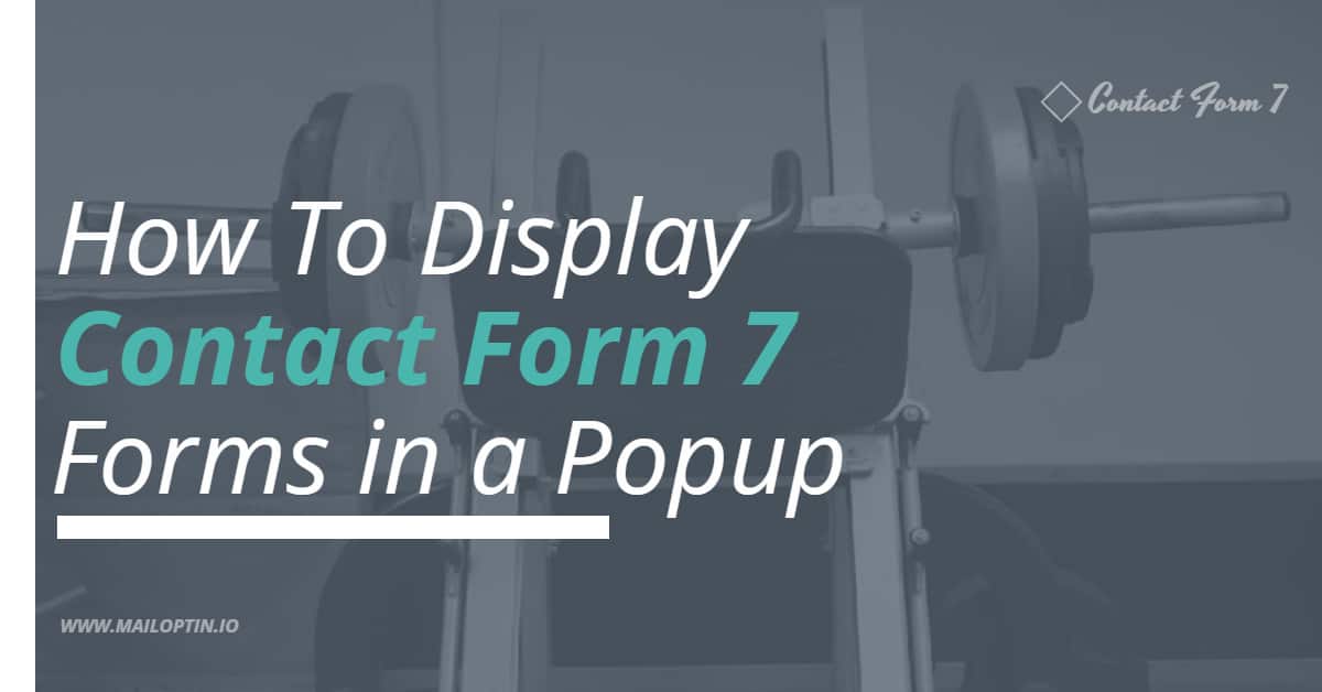 how to display contact form 7 in a popup