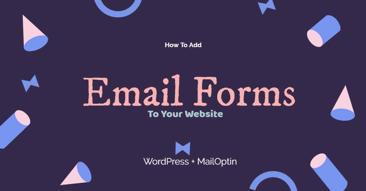 how to add email subscription forms to WordPress