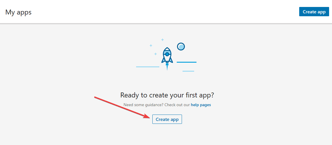 Create App LinkedIn Button