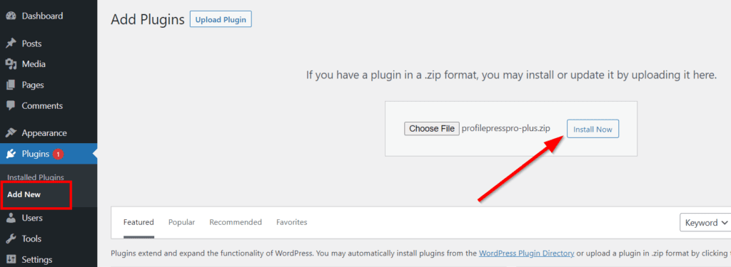 install profilepress plugin moderate wordpress user registration