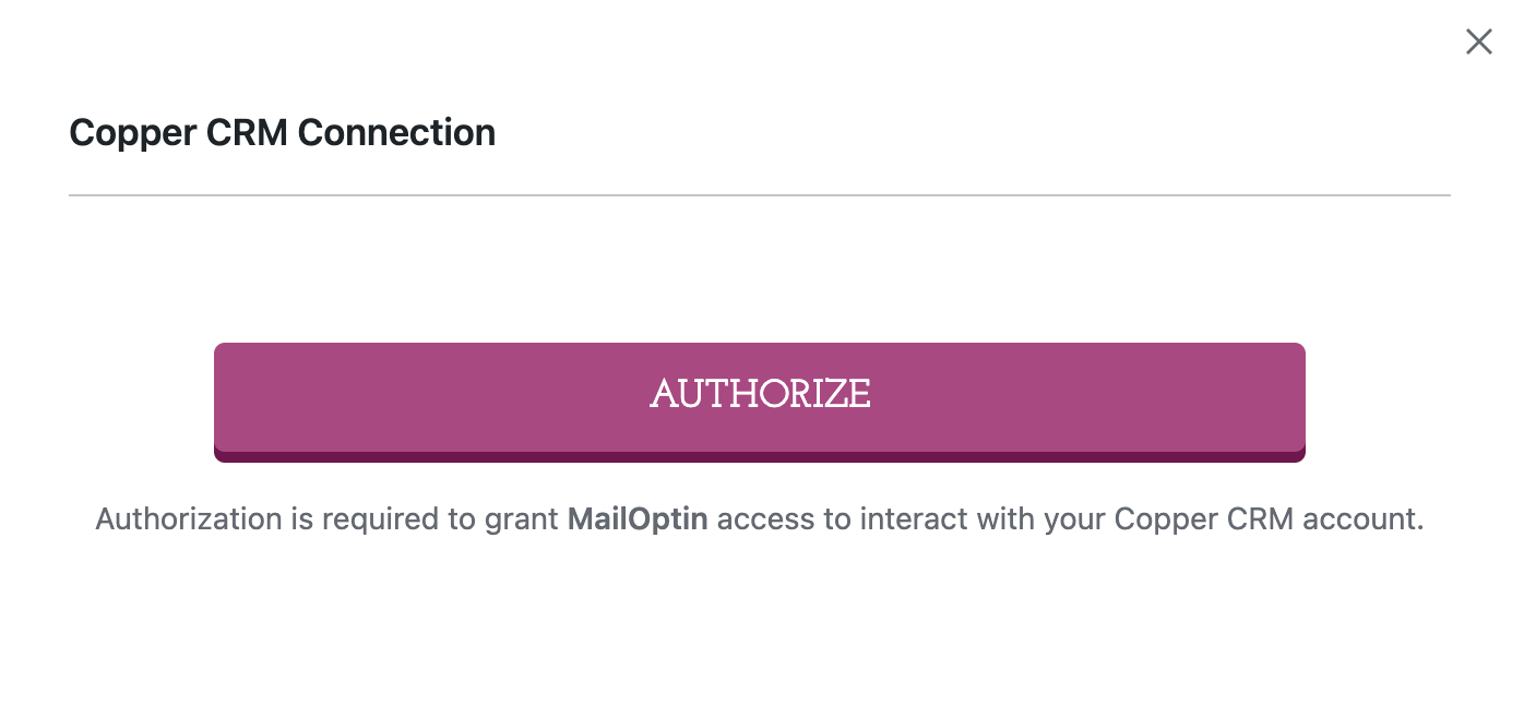 Connecting WordPress to Copper CRM via MailOptin